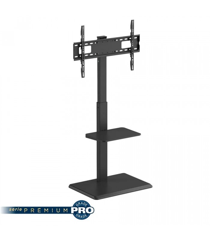 Ason Decor Support de téléviseur sur pied réglable avec tablette - 37 à 75 po - 50 kg Ason Decor Support de téléviseur sur pied réglable avec tablette - 37 à 75 po - 50 kg
