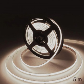 Ason Decor COB LED Light Strip with Dimmer - 24V - 320 LEDs/m - 4000K - 5 m