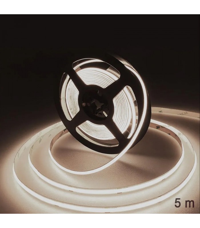 Ason Decor COB LED Light Strip with Dimmer - 24V - 320 LEDs/m - 4000K - 5 m Ason Decor COB LED Light Strip with Dimmer - 24V - 320 LEDs/m - 4000K - 5 m