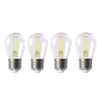 Ason Decor Dimmable Filament Style LED Light Bulb - 110 V - 2 W - E27 - 3000 K - Pack of 4