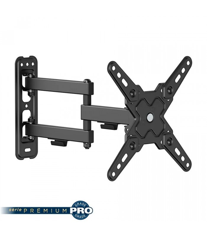 Ason Decor Support mural plein mouvement pour TV de 13 po à 43 po - Double pivot