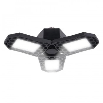 Ason Decor Luminaire de garage DEL haute intensité à 3 ailerons ajustables - 80 W - 6500 K