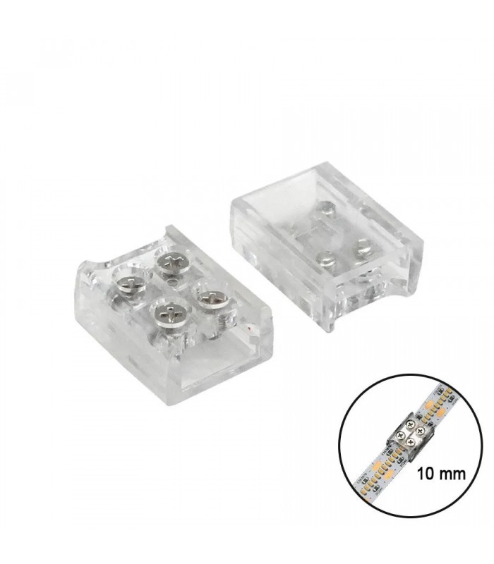Ason Decor LED Strip to Strip Solderless Connector - 10 mm - 2-Pack
