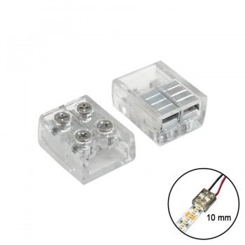 Ason Decor LED Strip to Wire Solderless Connector - 10 mm - 2-Pack