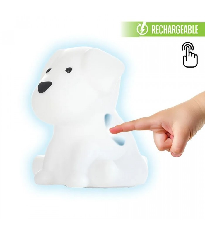 Ason Decor Rechargeable Touch Night Light - Sitting Dog - 10 RGB Modes