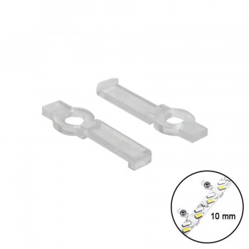 Ason Decor Single Screw Mounting Clip for LED Strip - 10 mm - 10-Pack