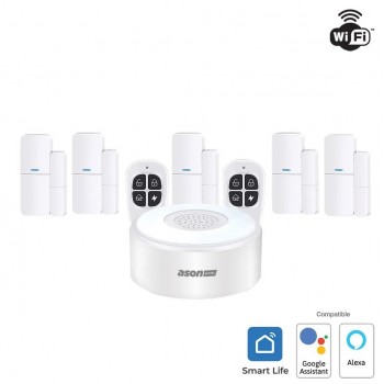 Ason Protec Smart Wireless Whole Home Alarm System - 8 Piece
