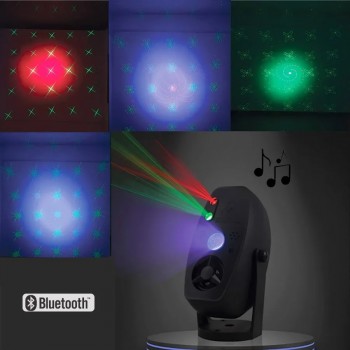 Ason Style Mini Laser Effects Projector with Speaker and Remote - USB