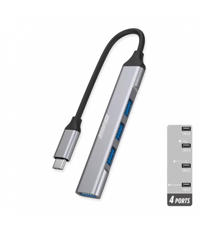 Ason Tech Concentrateur 4 ports USB-A à USB-C