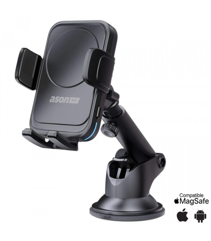 Ason Tech Support de téléphone avec chargeur Qi pour tableau de bord - 15 W Ason Tech Support de téléphone avec chargeur Qi pour tableau de bord - 15 W