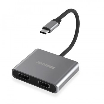 Ason Tech Adaptateur USB-C vers double HDMI 4K