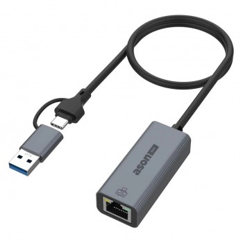 Ason Tech Adaptateur USB-C/USB-A 3.0 vers Ethernet - 1 Gbps - 50 cm