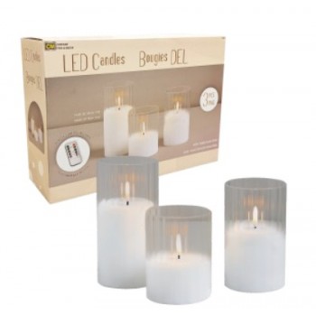 Battery operated candle with Real Wax