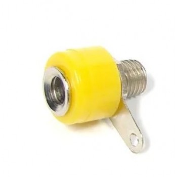 Binding Post Banana Female Socket Panel Mount - Yellow