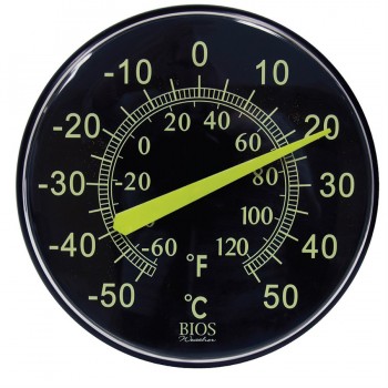 BIOS Weather Neon 12 in. Dial Thermometer