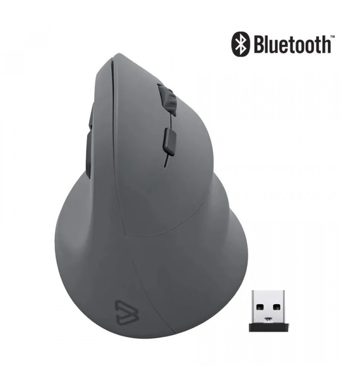 Souris sans fil Bluetooth ergonomique BLUE DIAMOND - 2400 DPI - Gris