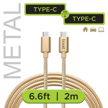 Boost Type-C to Type-C heavy duty braided cable - 2 m