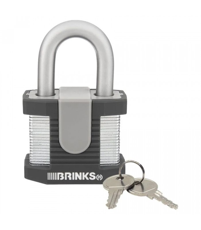 Cadenas en acier laminé BRINKS avec 2 clés - 50 mm