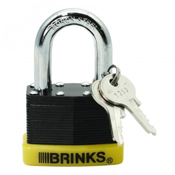 Cadenas en acier laminé BRINKS avec 2 clés - 50 mm - Noir