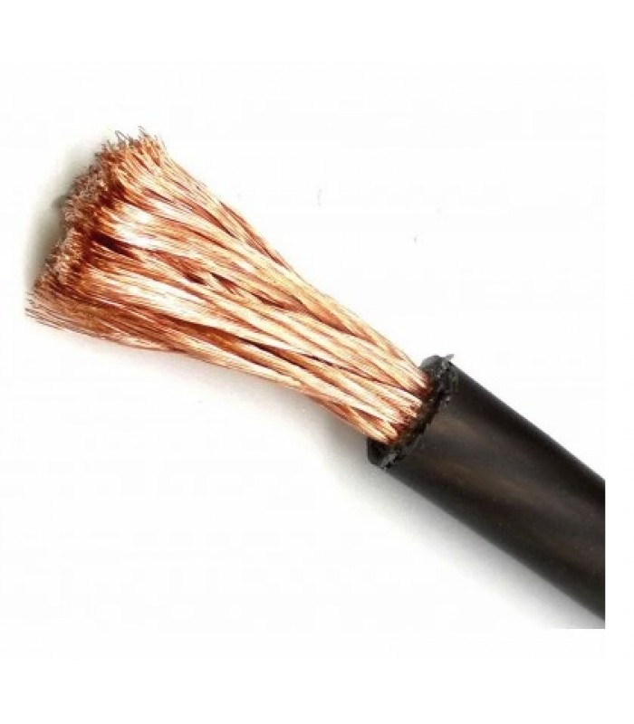 Fil multibrin CCA pour amplificateur - 4 AWG - Noir - Vendu au mètre