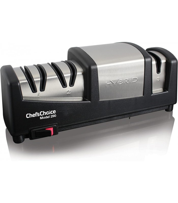 Chef'sChoice Aiguiseur de Couteaux Hybride Diamant Combine Affûtage Électrique et Manuel