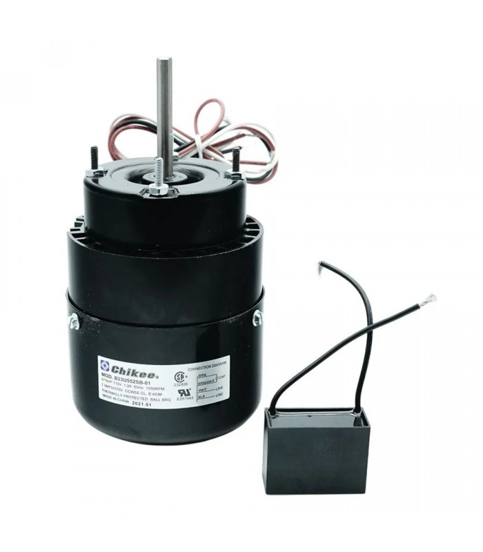 Moteur 115 V CA monophasé CHIKEE - 1.2 A - 1/10 HP - 1550 RPM