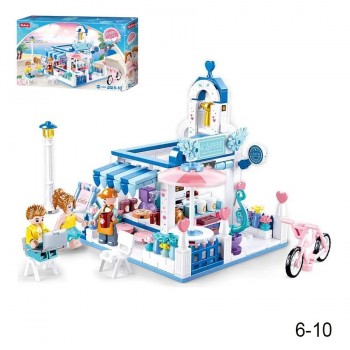 Coffee Shop Building Blocks Set - 289 Pieces