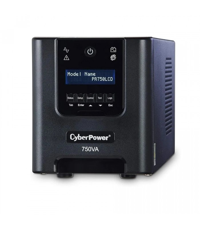 CyberPower Bloc d′alimentation UPS intelligent avec écran ACL et protection contre les surcharges - 6 prises - USB/COM/EPO - 750 VA - 525 W