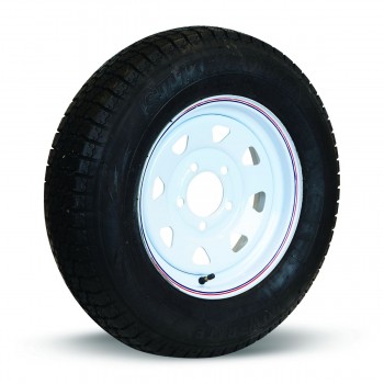 Tow-Rite RDG3732-WS5 - Pneu et jante ST175/80D13 LRC (RT3722) Triangle blanc 3.19