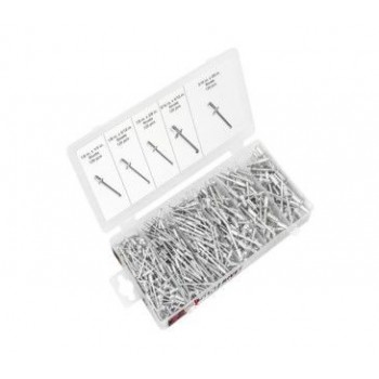 Rodac Aluminum & Steel Rivets Assortment - 500 Pieces