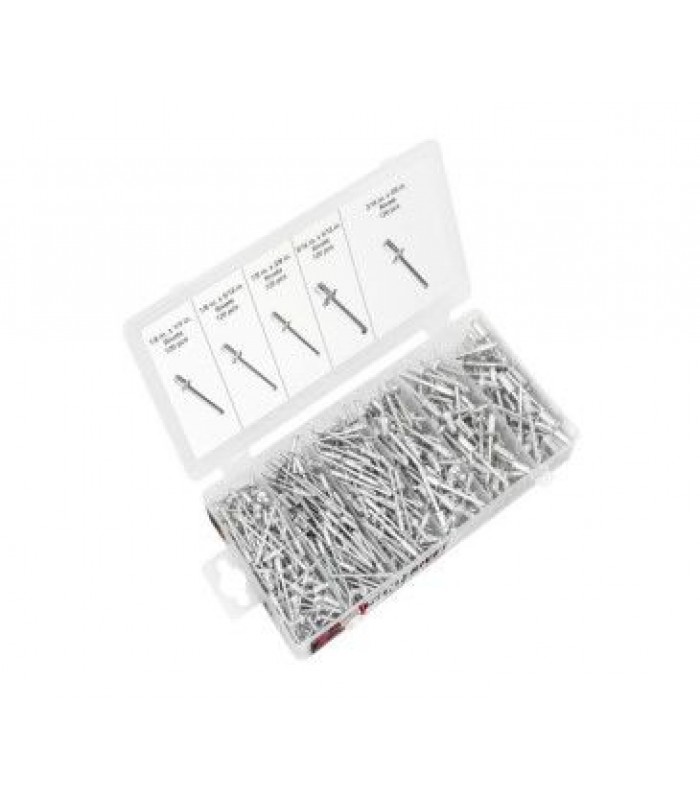 Rodac Assortiment de rivets en acier et aluminium - 500 pièces