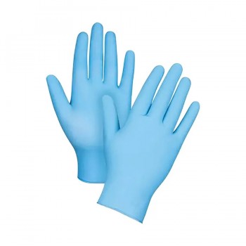 Gants de nitrile jetables - Bleu- Grand - 4 mil - Boîte de 100