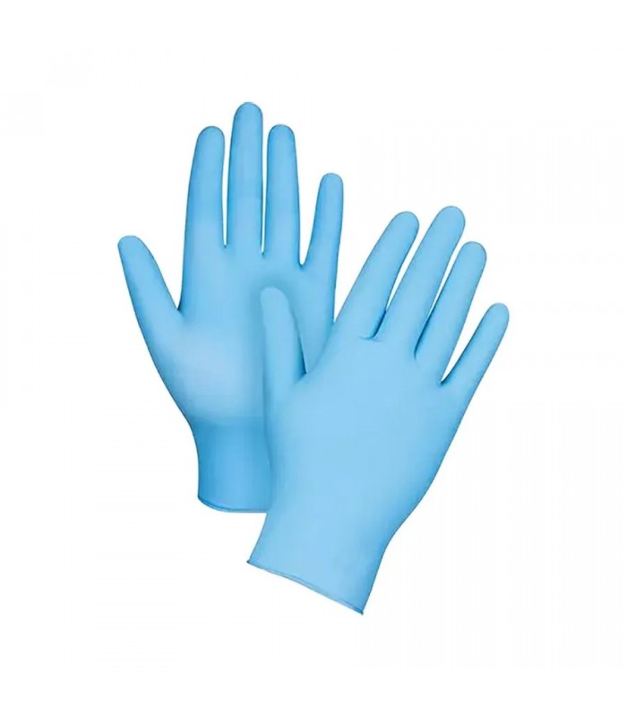 Gants de nitrile jetables - Bleu- Grand - 4 mil - Boîte de 100