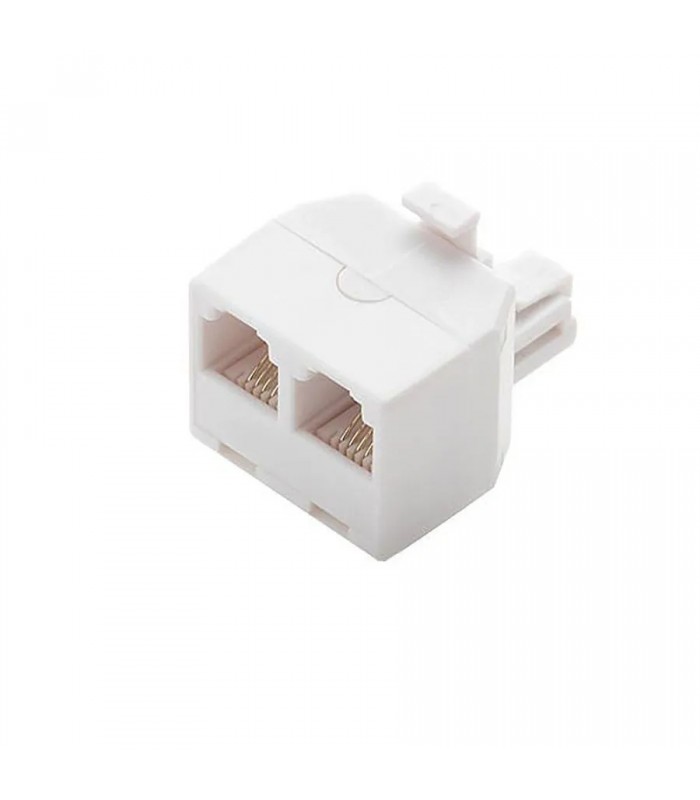 Adaptateur RJ11 modulaire duplex - Blanc