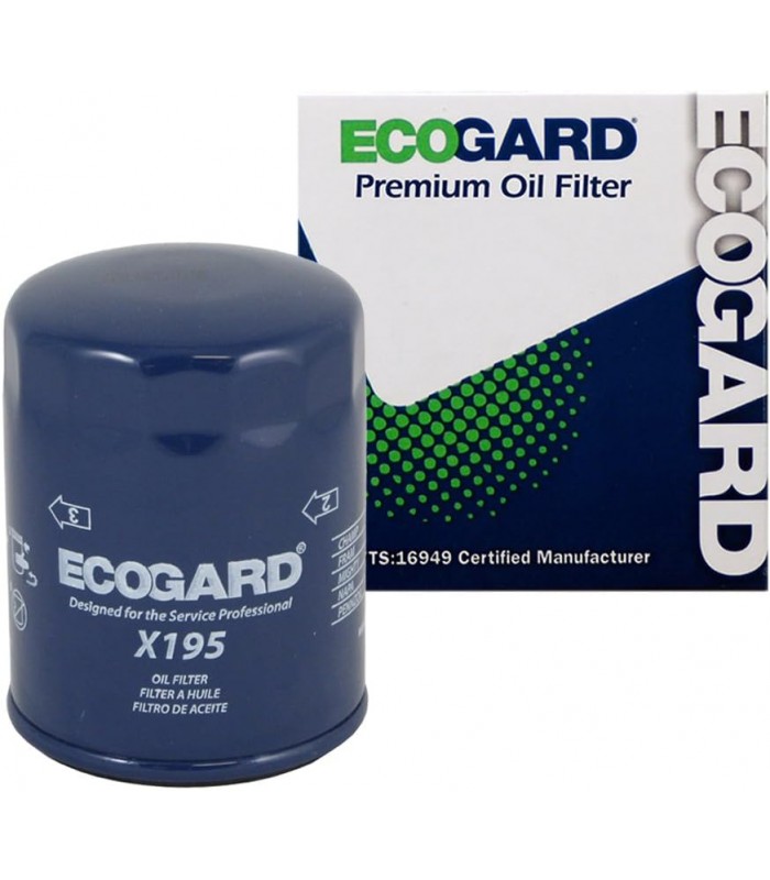 ECOGARD Oil Filter 03-95 CHR Sebring, 03-91 Dodge Caravan, 03-89 Dakota