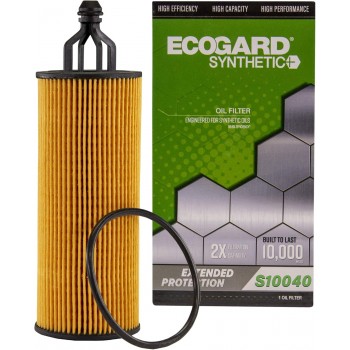 ECOGARD S10040 Filtre à huile moteur à cartouche de qualité supérieure pour huile synthétique
