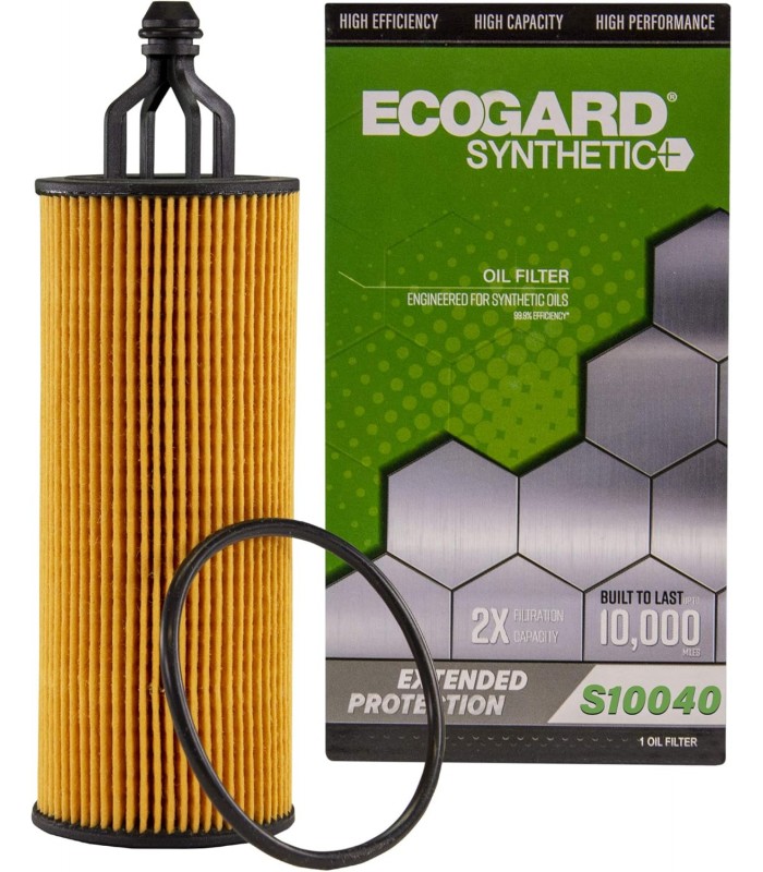 ECOGARD S10040 Filtre à huile moteur à cartouche de qualité supérieure pour huile synthétique