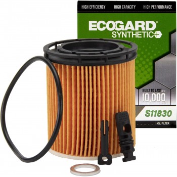 ECOGARD Synthetic Oil Filter 2020-22 Hyundai Accent, Sonata, Kia Rio 1,6L