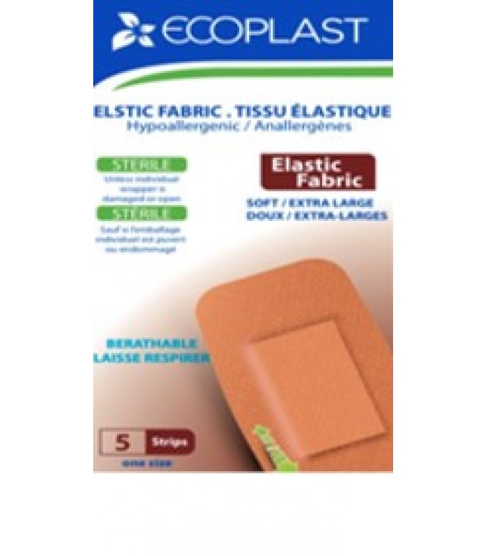 Ecoplast 5 Bandes steriles en tissu elastique anallergenes