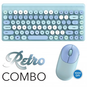 eLink 2.4GHz Wireless Retro Typewriter-style 86-key Keyboard & Mouse Combo