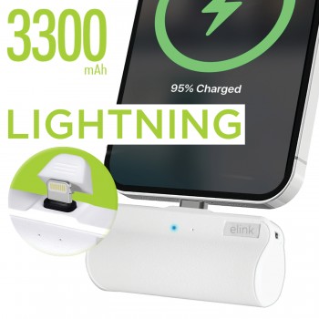 eLink 4000mAh Mini Power Bank with Lightning Connector for iPhone