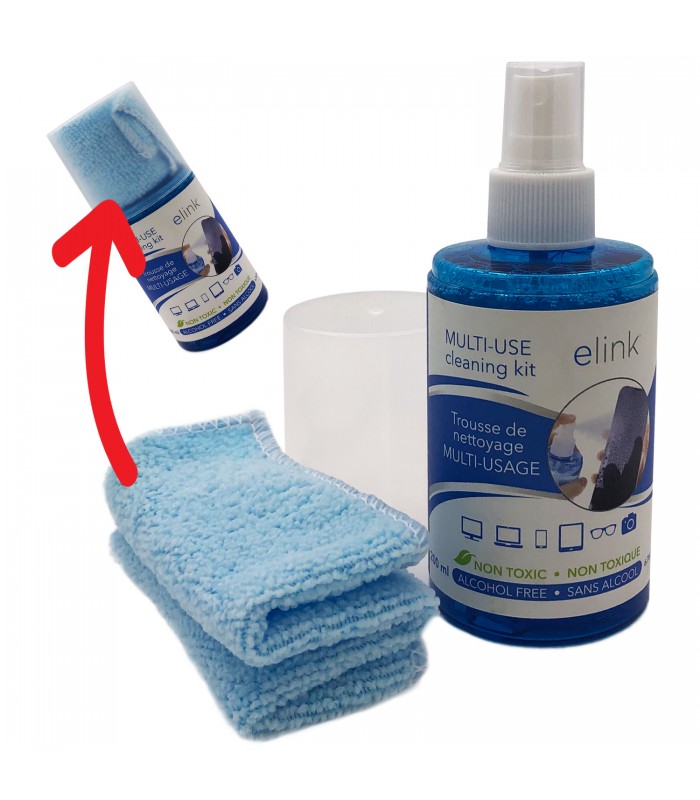 eLink LCD Screen Cleaner Spray with Premium Microfiber Cloth 200ml