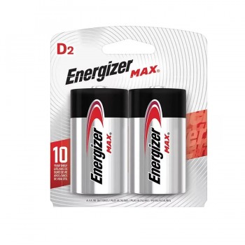 ENERGIZER Alkaline D Battery - 1.5 V - 2-Pack