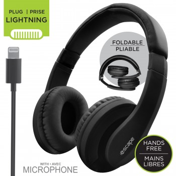 Escape Casque mains libres avec connecteur Lightning