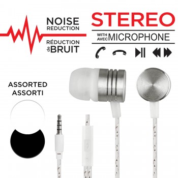 Escape Noise Reduction + Hands-Free Stereo Earphones