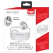 Escape Wireless TWS Ear Clip Earphones with Microphone - White