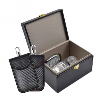 Boîte de Faraday pour clés de voiture avec 2 sacs Faraday