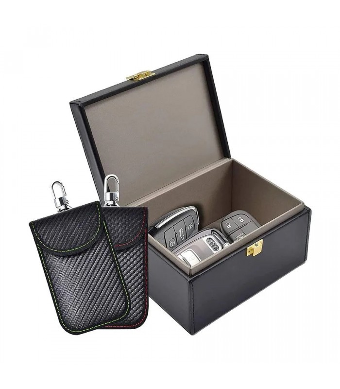 Faraday Box for Car Keys with 2 Faraday Bags