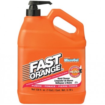 Fast Orange Hand Cleaner, Pumice, 3.78 L, Pump Bottle, Fresh Scent