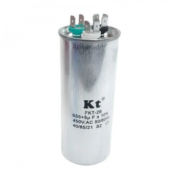FKT-26 55 + 5 uF 450 V AC Capacitor